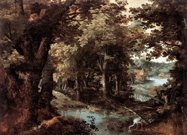 STALBEMT, Adriaan van Landscape with Fables oil painting picture